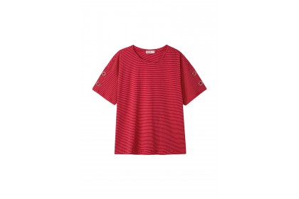 Arissa Plus Size Casual Short Sleeves Knit Tee - ARS-9546-C1