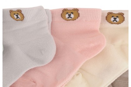 [TeddyStore] Yellow Bee Teddy Socks Combo - Pack of 5