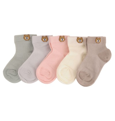[TeddyStore] Yellow Bee Teddy Socks Combo - Pack of 5