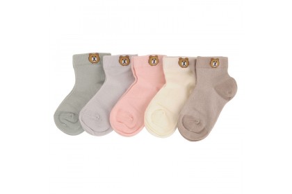 [TeddyStore] Yellow Bee Teddy Socks Combo - Pack of 5