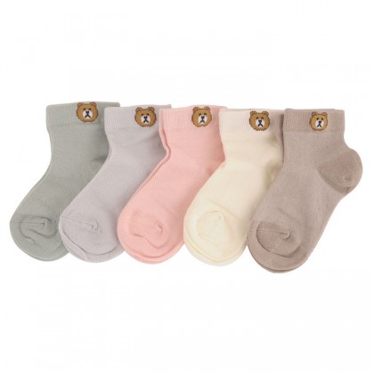 [TeddyStore] Yellow Bee Teddy Socks Combo - Pack of 5