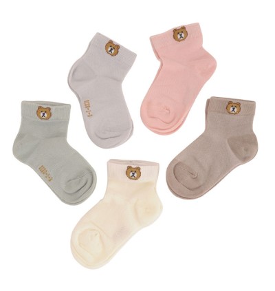 [TeddyStore] Yellow Bee Teddy Socks Combo - Pack of 5