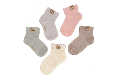 [TeddyStore] Yellow Bee Teddy Socks Combo - Pack of 5